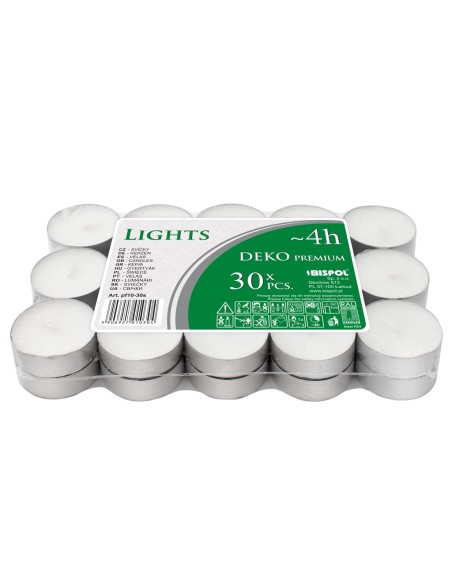 BISPOL Podgrzewacze PF10-30S BEZBARWNE, 30 szt