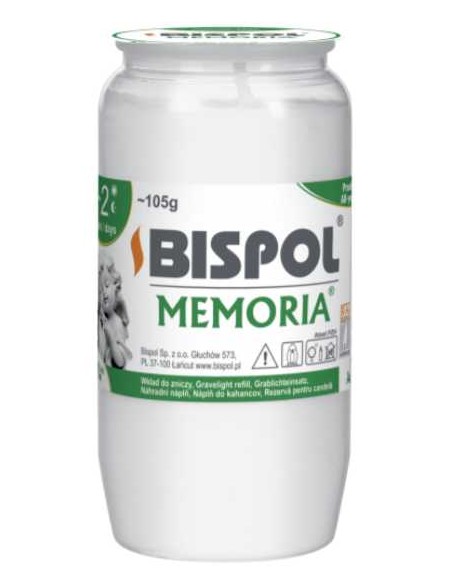 BISPOL Wkład do zniczy WO2 OLEJOWY 2 dni, 105 g