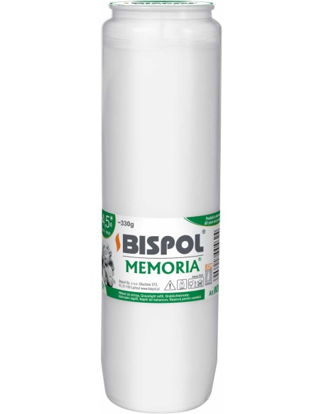 BISPOL MEMORIA Wkład do zniczy WO6, 4,5 dnia 330 g 