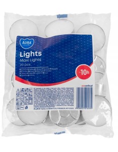 BISPOL podgrzewacze maxi P40-20 BEZBARWNE, 20 szt