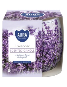 BISPOL AURA Świeca zapachowa w szkle SN71S-09 LAWENDA, 100 g