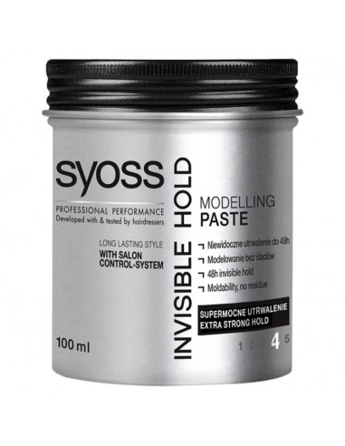 Syoss Invisible Hold Modelująca pasta do włosów 100 ml