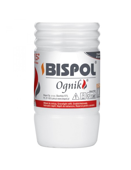 BISPOL OGNIK Wkład do zniczy parafinowy WP0, 1 szt           