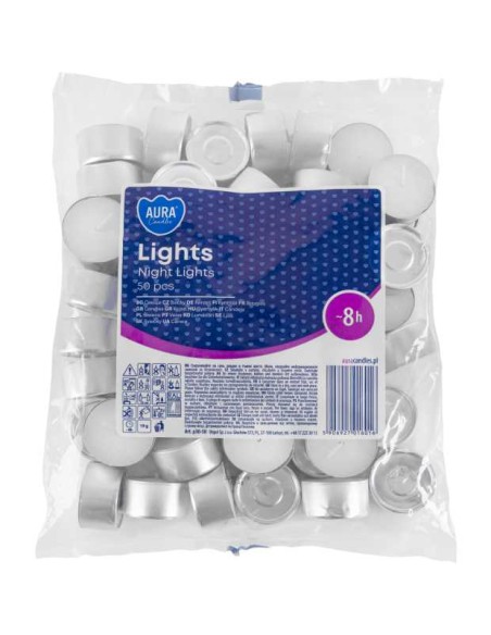 BISPOL Podgrzewacze maxi BEZBARWNE NIGHT, 50 szt