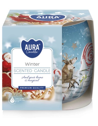 BISPOL AURA Świeca zapachowa w szkle SN71S-01 ZIMA, 100 g
