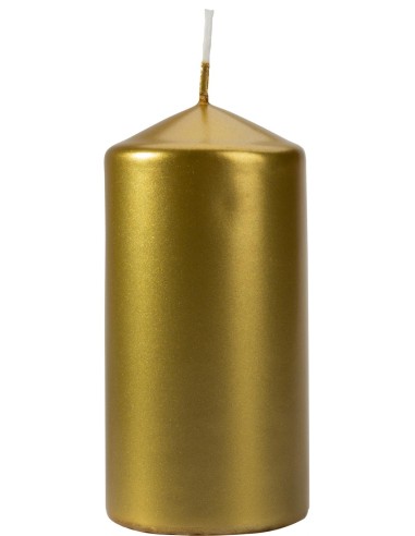 BISPOL Świeca walec SW60/120-213 ZŁOTA 1 sztuka
