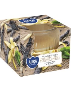 BISPOL AURA Świeca w szkle SN69-349 WANILIOWE MARZENIE, 1 szt