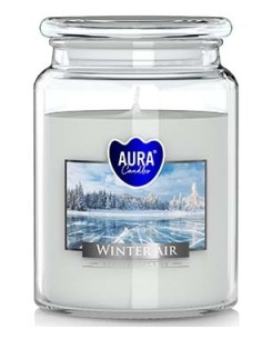 BISPOL AURA Świeca zapachowa w szkle SND99-375 ZIMOWE POWIETRZE, 500 g