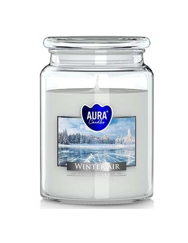 BISPOL AURA Świeca zapachowa w szkle SND99-375 ZIMOWE POWIETRZE, 500 g