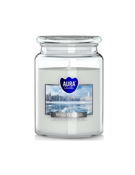 BISPOL AURA Świeca zapachowa w szkle SND99-375 ZIMOWE POWIETRZE, 500 g