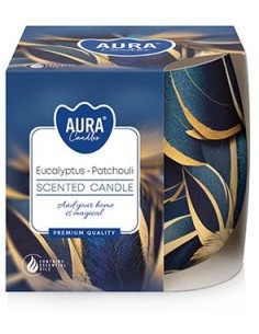 BISPOL AURA Świeca zapachowa w szkle SN71S-60 EKUALIPTUS-PACZULA, 100 g