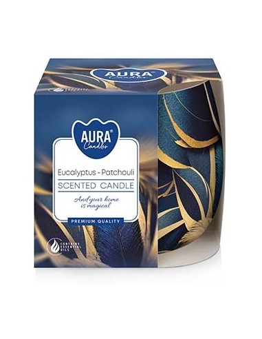 BISPOL AURA Świeca zapachowa w szkle SN71S-60 EKUALIPTUS-PACZULA, 100 g