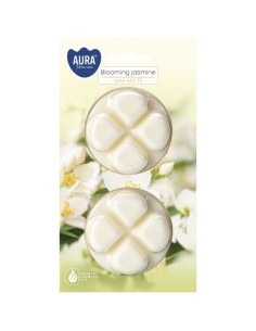 BISPOL AURA Wosk zapachowy WZ40-2-169 KWITNĄCY JAŚMIN, 2 szt  