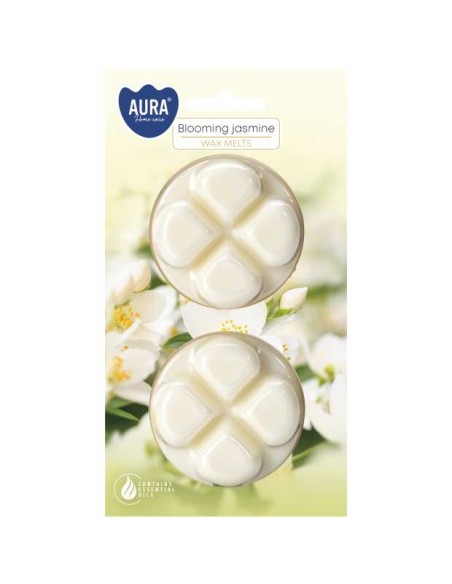 BISPOL AURA Wosk zapachowy WZ40-2-169 KWITNĄCY JAŚMIN, 2 szt  
