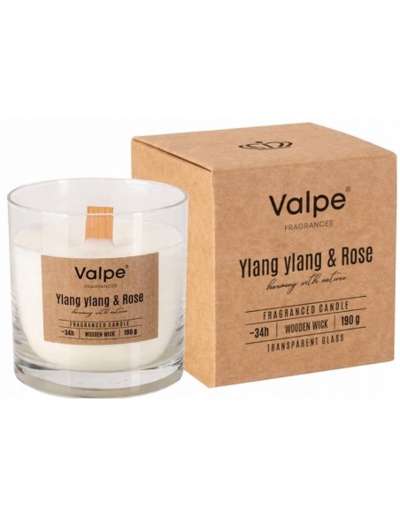 BISPOL Świeca w szkle SN82-000-384 YLANG&RÓŻA, 1 szt