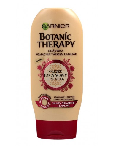 GARNIER Botanic Therapy Odżywka do włosów osłabionych i łamliwych Olejek rycynowy i migdał, 200 ml