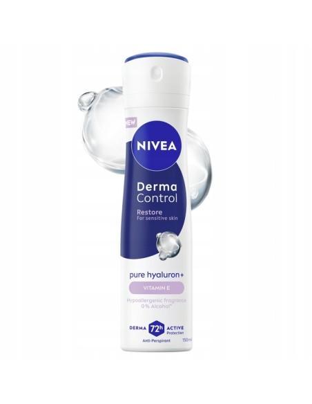 NIVEA Antyperspirant damski w sprayu DERMA RESTORE, 150 ml