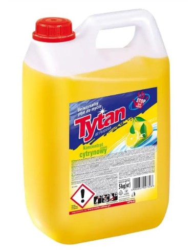 TYTAN Uniwersalny płyn do mycia koncentrat CYTRYNOWY, 5 kg