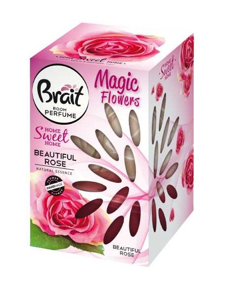 BRAIT MAGIC FLOWERS Dyfuzor zapachowy w formie kwiata BEAUTIFUL ROSE, 75 ml 