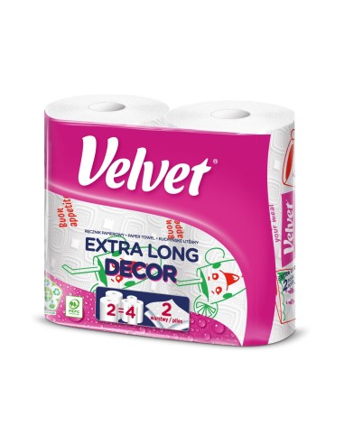 VELVET Ręcznik papierowy 2 szt DECOR, 1 op