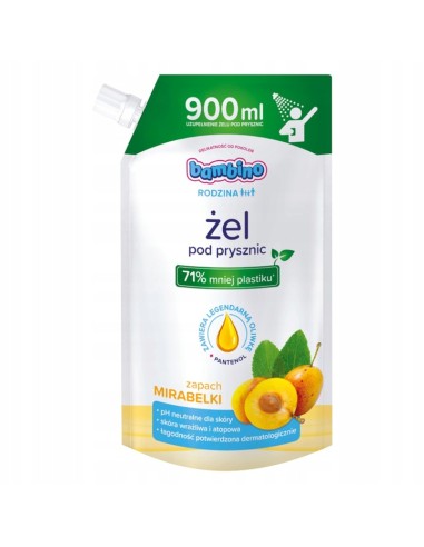 BAMBINO RODZINA Żel pod prysznic MIRABELKA, 900 ml
