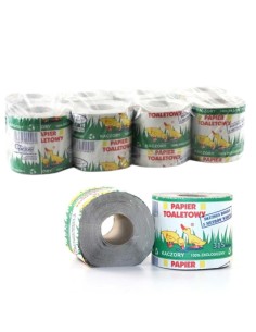 KACZORY Papier toaletowy 8 szt SZARY, 1 op