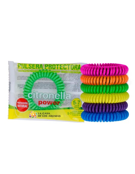 LA CASA DE LOS AROMAS CITRONELLA Bransoletka spiralna o zapachu TRAWY CYTRYNOWEJ, 1 sztuka