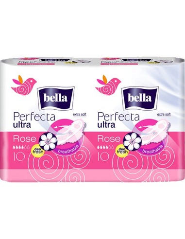 Bella, Podpaski Perfecta Rose Duo, 20 szt.