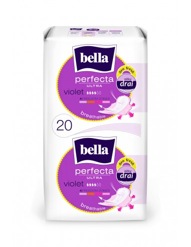 Bella, Podpaski Perfecta Violet Duo, 20 szt.