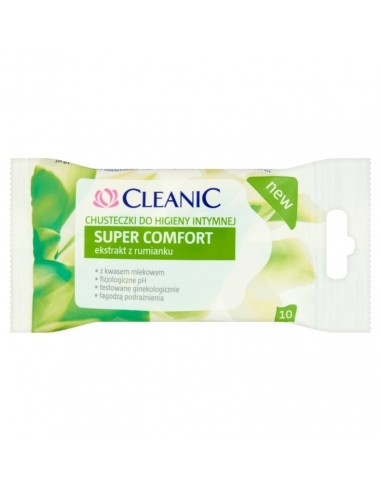 CLEANIC chusteczki do higieny intymnej Super Comfort, 10 szt