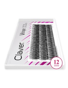 CLAVIER Rzęsy kępki vshape 12mm