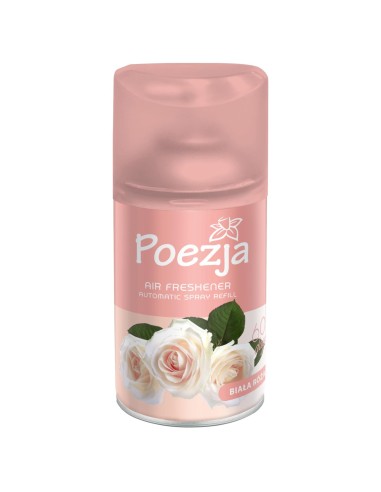 POEZJA Automatyczny odświeżacz powietrza BIAŁA RÓŻA, 260 ml zapas