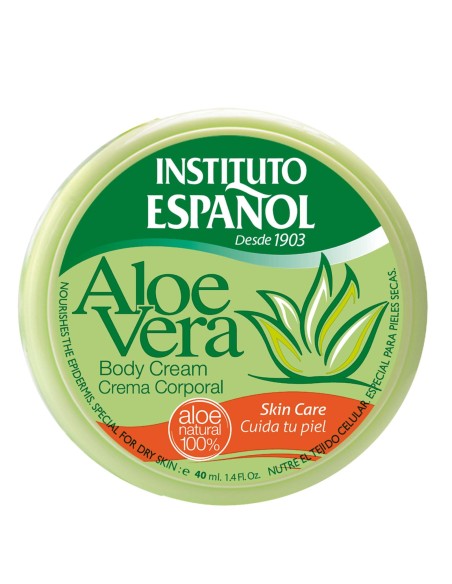 INSTITUTO ESPANOL ALOE VERA Nawilżający krem do ciała i rąk na bazie aloesu, 40 ml