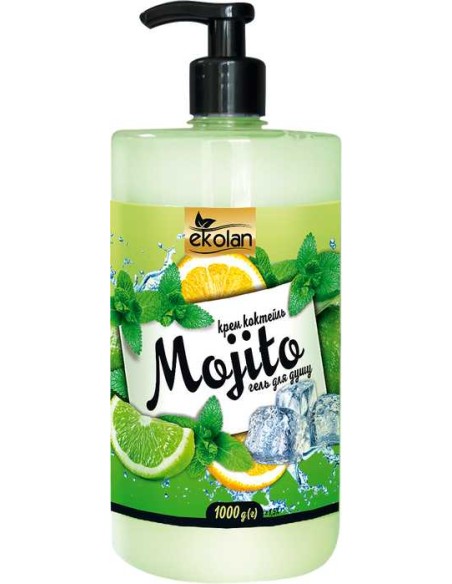 EKOLAN Kremowy żel pod prysznic MOJITO, 1000 ml