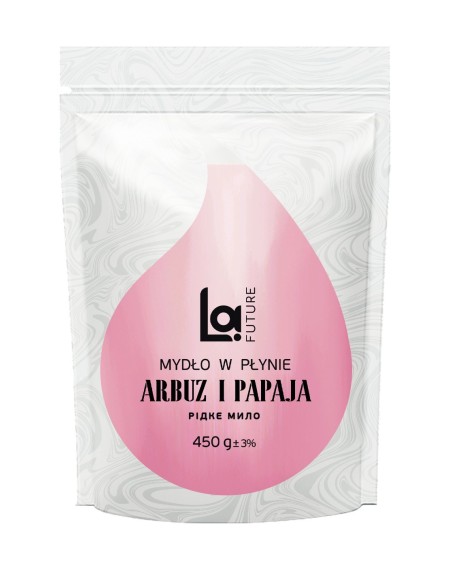 LA FUTURE Mydło w płynie Arbuz Papaja Zapas, 450 g