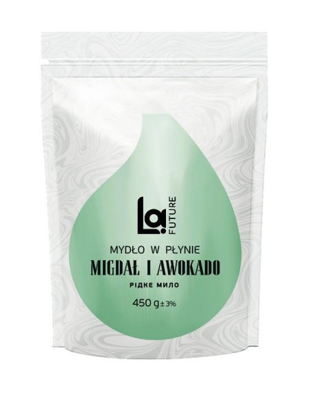 LAFUTURE Mydło w płynie Migdał Awokado Zapas, 450 g