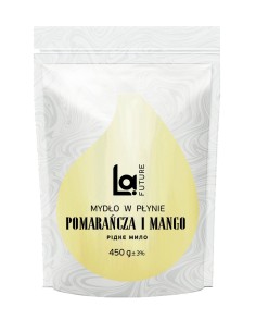 LAFUTURE Mydło w płynie Mango Pomarańcza Zapas, 450 g