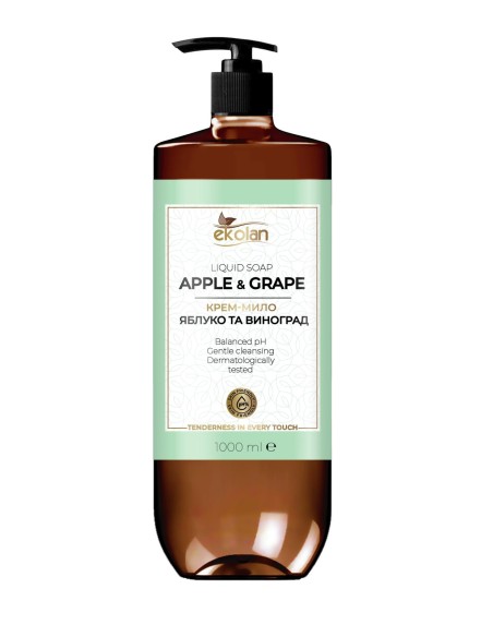EKOLAN Mydło w płynie JABŁKO WINOGRONA, 1 l