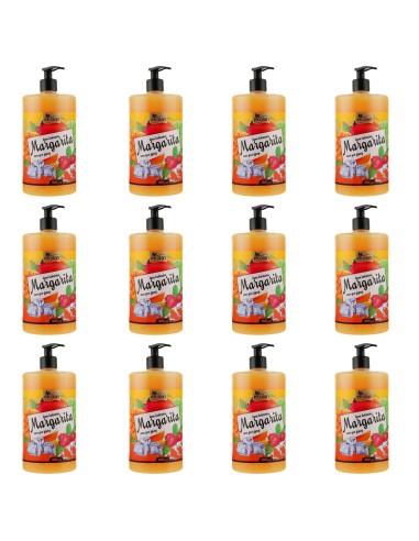 EKOLAN Kremowy żel pod prysznic MARGARITA 1000 ml, pakiet 12 szt