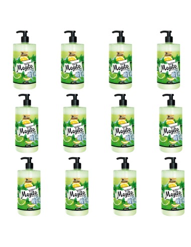 EKOLAN Kremowy żel pod prysznic MOJITO 1000 ml, pakiet 12 szt.