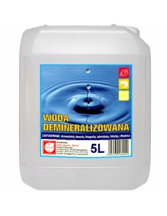 Woda demineralizowana ULTRA CZYSTA, 5 l
