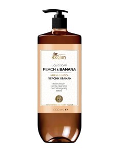 EKOLAN Kremowe mydło w płynie BRZOSKWINIA BANAN, 1000 ml pompka