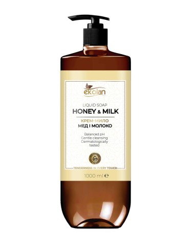 EKOLAN Mydło w płynie MLEKO MIÓD, 1 l
