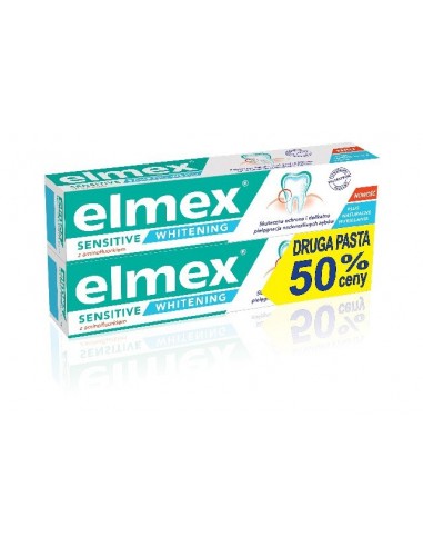 ELMEX Pasta do zębów Sensitive Whitening Duo 2x75 ml