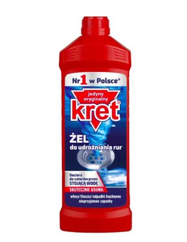 KRET Udrażniacz do rur w żelu, 1 l