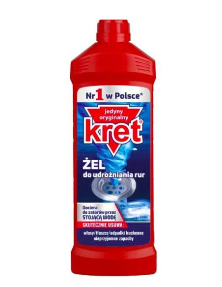 KRET Udrażniacz do rur w żelu, 1 l