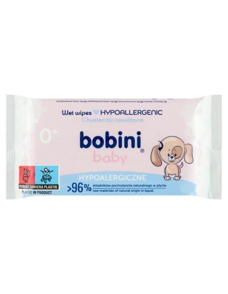 BOBINI BABY Chusteczki dla dzieci HYPOALERGICZNE, 60 szt