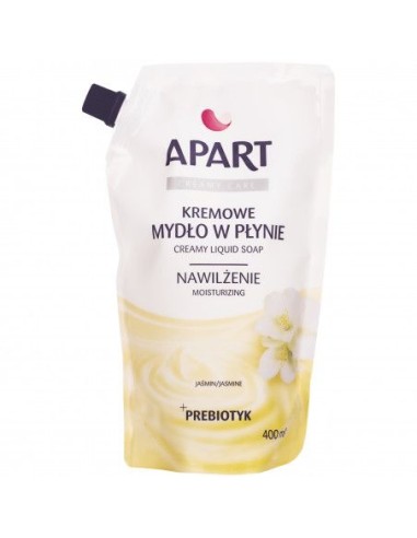 APART Kremowe mydło w płynie JAŚMIN + PREBIOTYK, 400 ml zapas