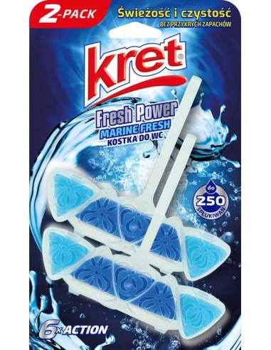 KRET Zawieszka do toalety MARINE FRESH, 2x40 g