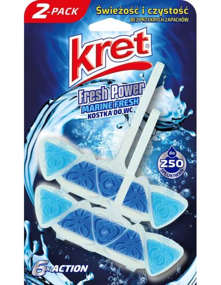 KRET Zawieszka do toalety MARINE FRESH, 2x40 g